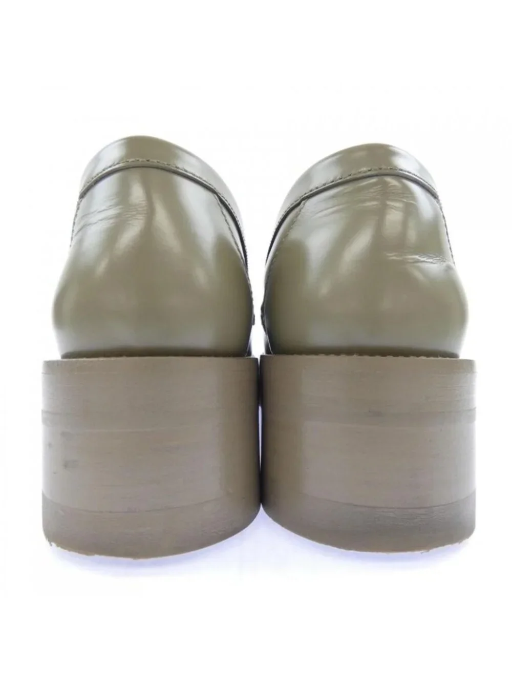 Chanel Loafers Shoes Khaki - Picture 5 of 6